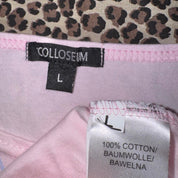 Y2K “Rock Babe” Pastel Pink Emo Graphic Tank Top (L)
