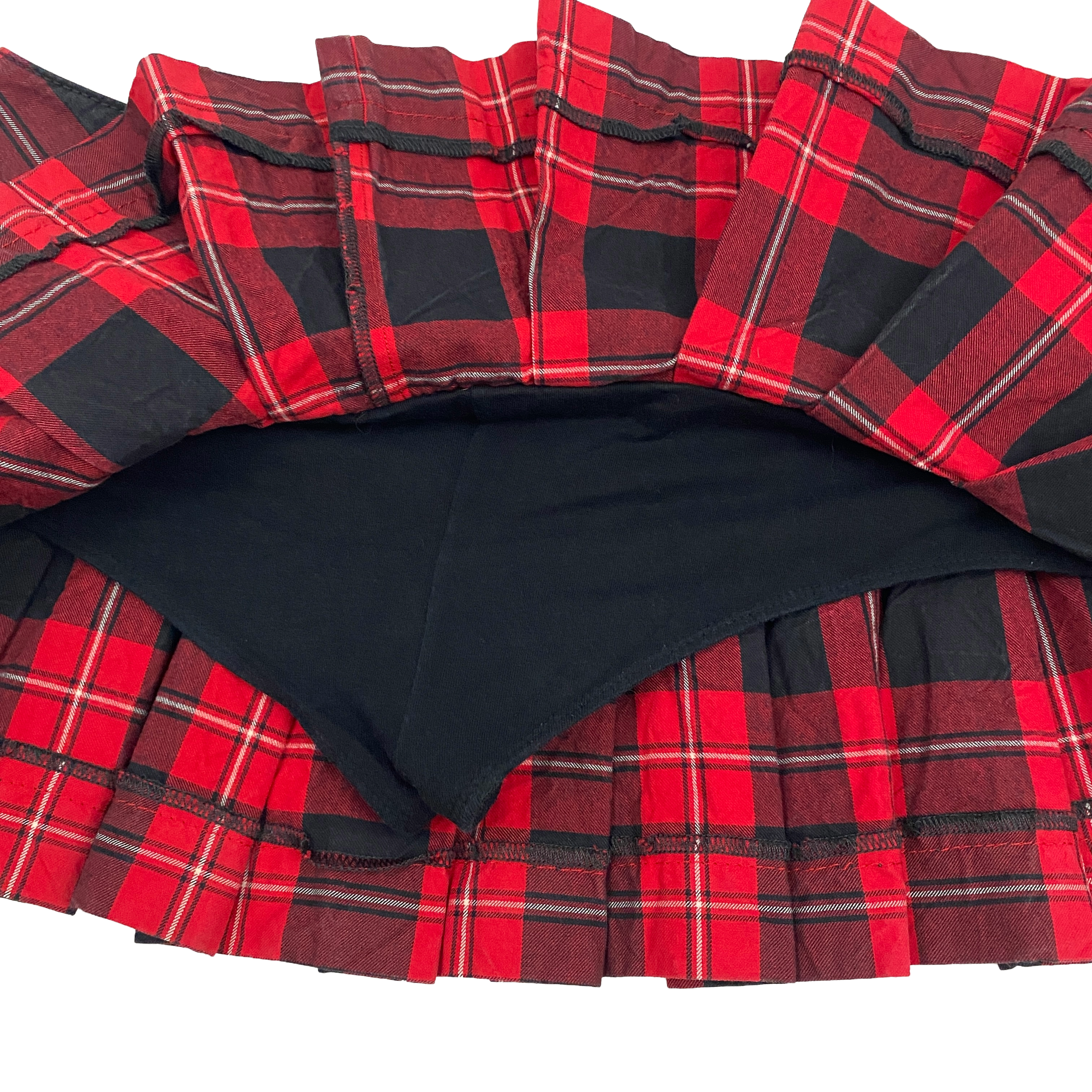 Miss Sixty 2000s Red & Black Plaid Mini Skort (M)