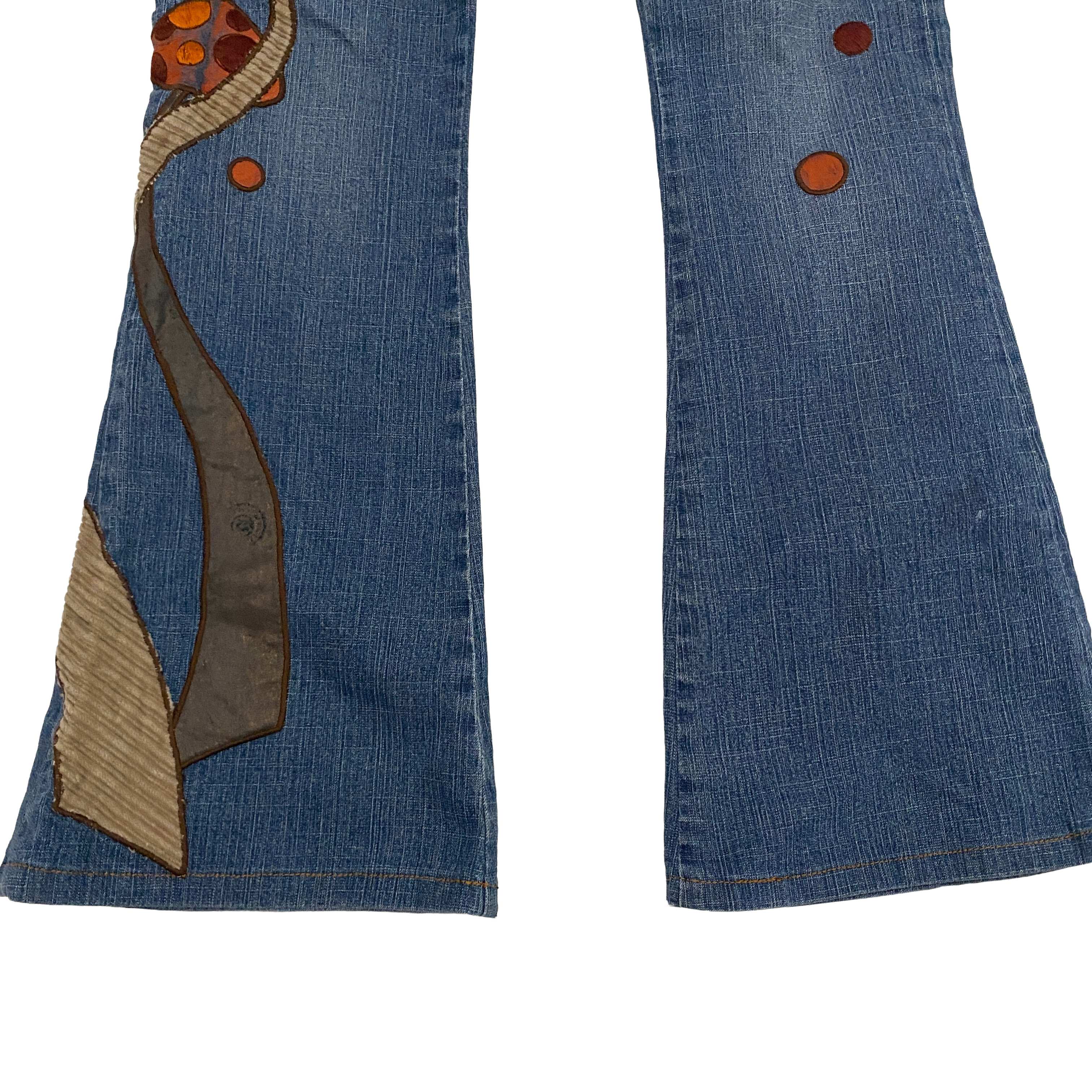 Miss Sixty 2000s Low Rise Flare Mushroom Jeans (S)