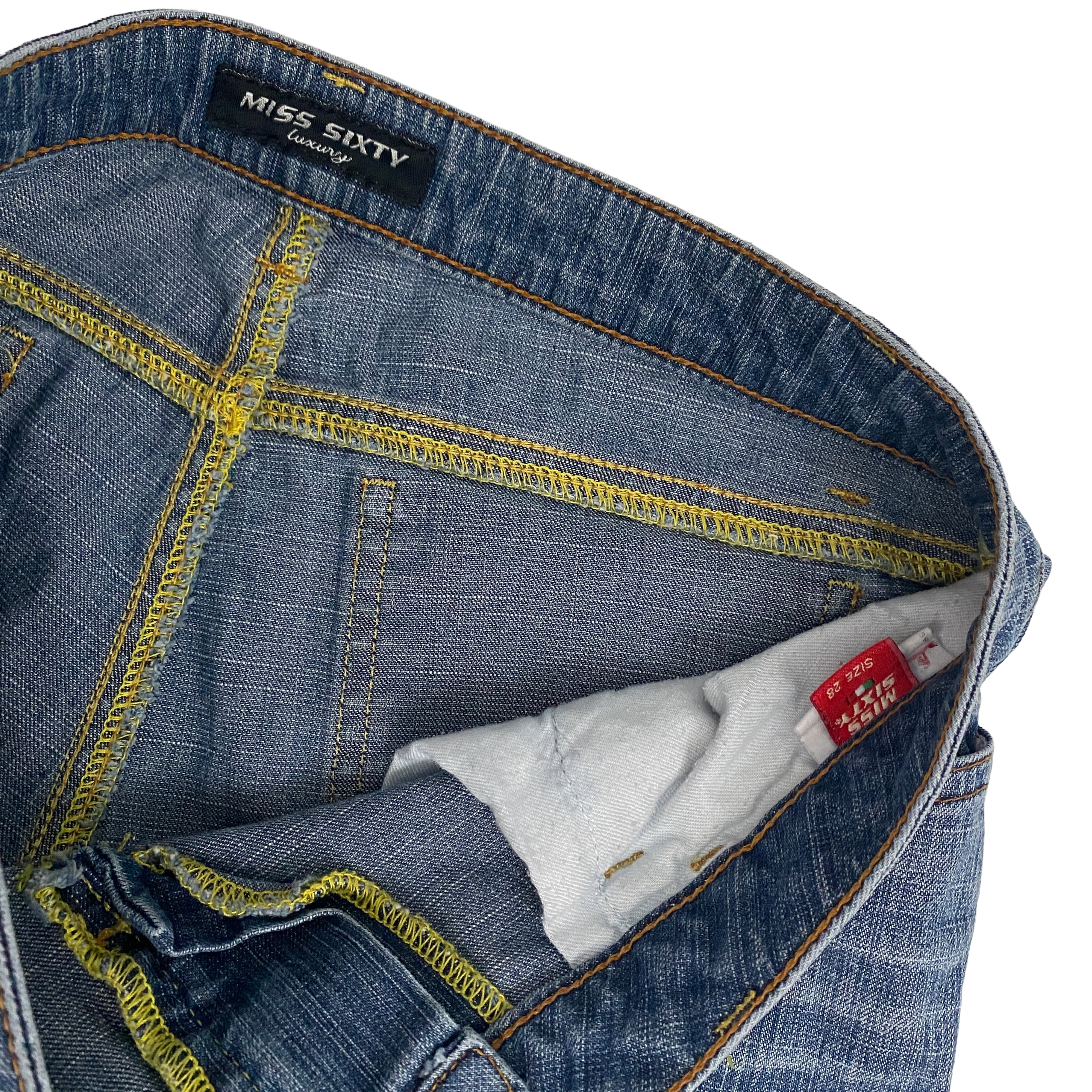 Miss Sixty 2000s Low Rise Flare Mushroom Jeans (S)