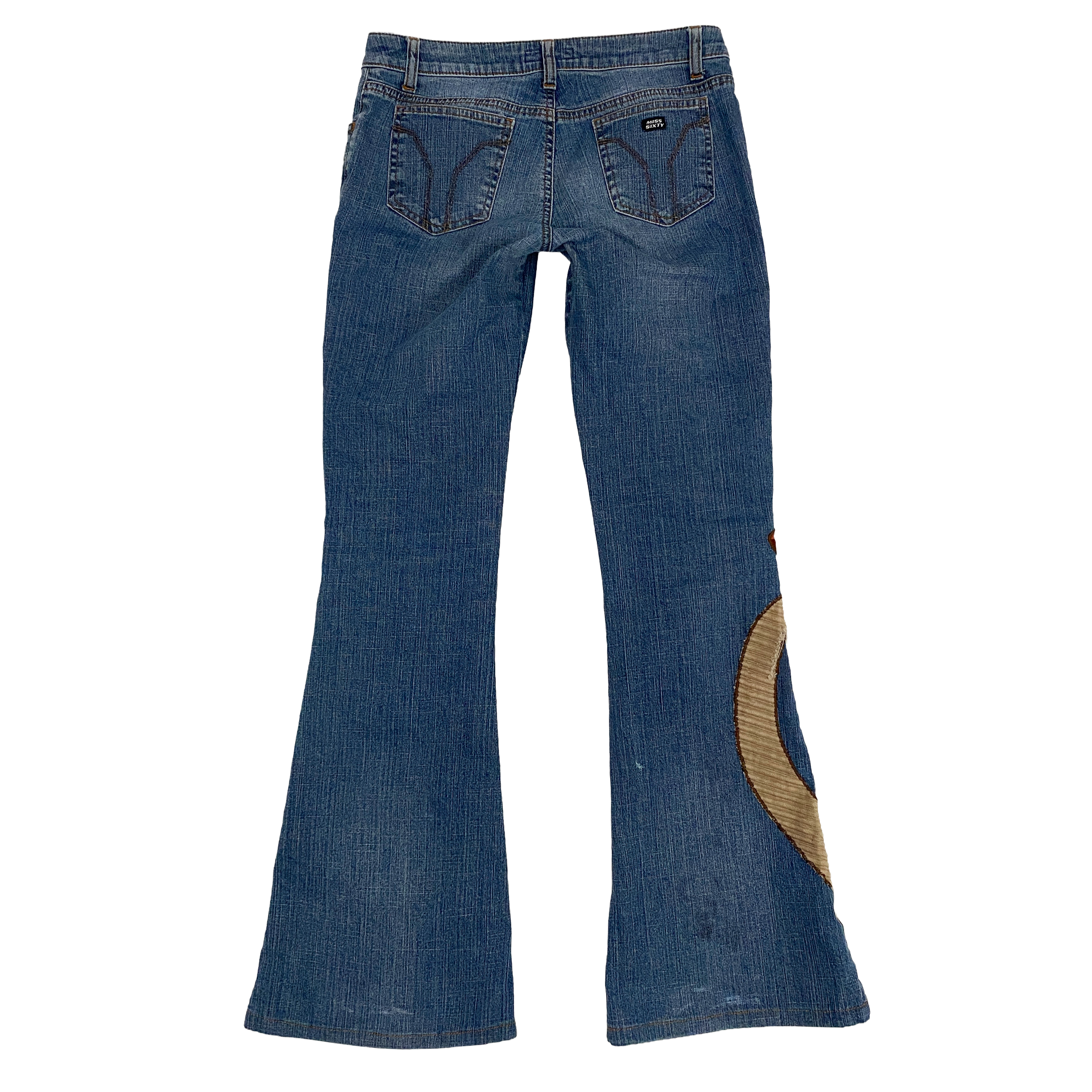 Miss Sixty 2000s Low Rise Flare Mushroom Jeans (S)