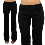 2000s Low Rise Pinstripe Trousers (S)