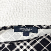 Burberry London Plaid Boat Neck Long Sleeve (S-M)