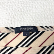 Burberry London Stripe Boat Neck Long Sleeve (M)