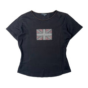 Burberry London Union Jack Graphic Baby Tee (S)