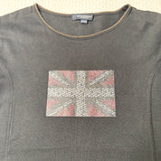 Burberry London Union Jack Graphic Baby Tee (S)