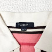 Burberry London Pink Stripe Polo (S)