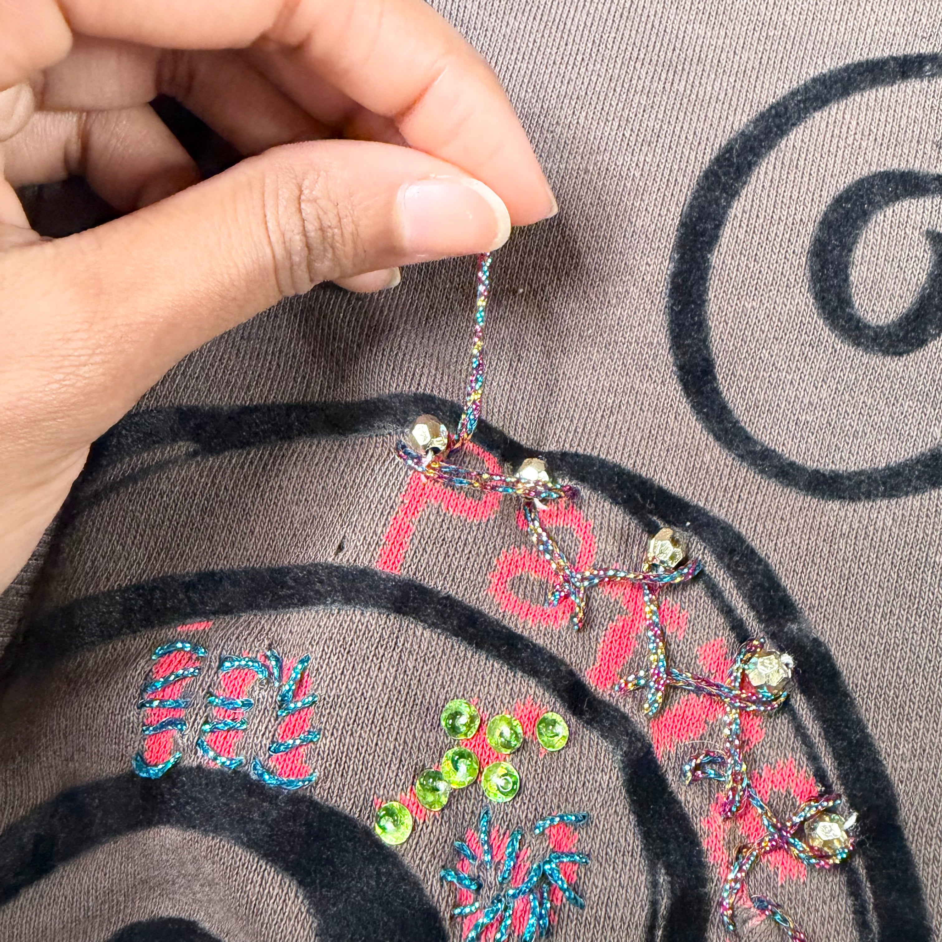 Clin Delle Euro Graphic Zip Up (S)