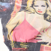 Euro Micro Mesh Graphic Blouse (S)