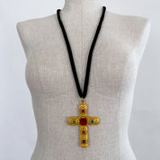 Vintage Gold Cross Necklace