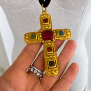 Vintage Gold Cross Necklace