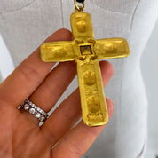 Vintage Gold Cross Necklace