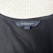 Burberry London Black Plaid Tee (S)