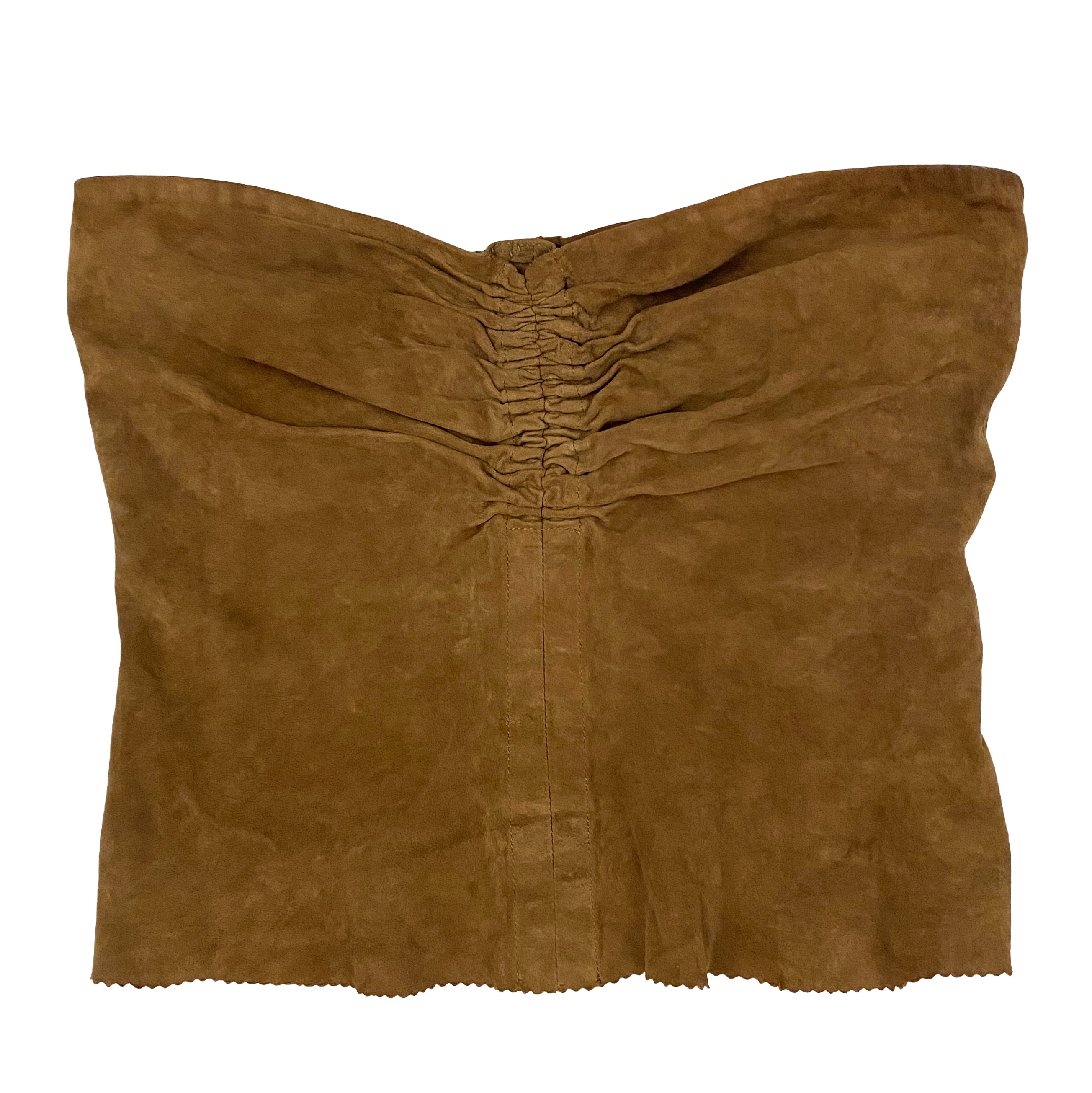 Diesel Tan Suede Tube Top (M)