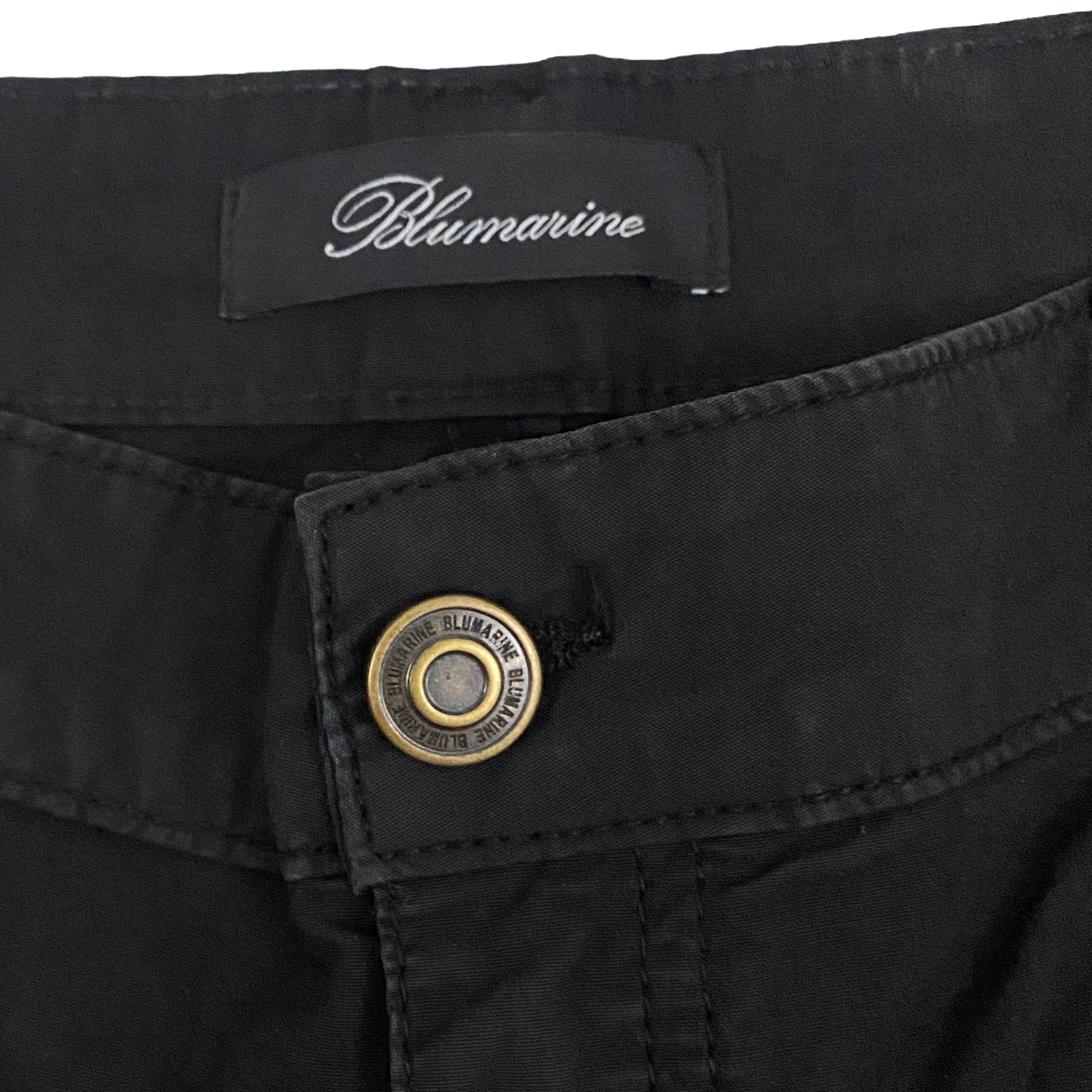 Blumarine Runway Black Utility Cargo Flare Pants (S/M)