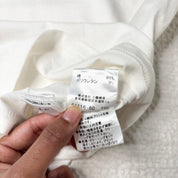 Burberry London Plaid-Trim Baby Tee (M)