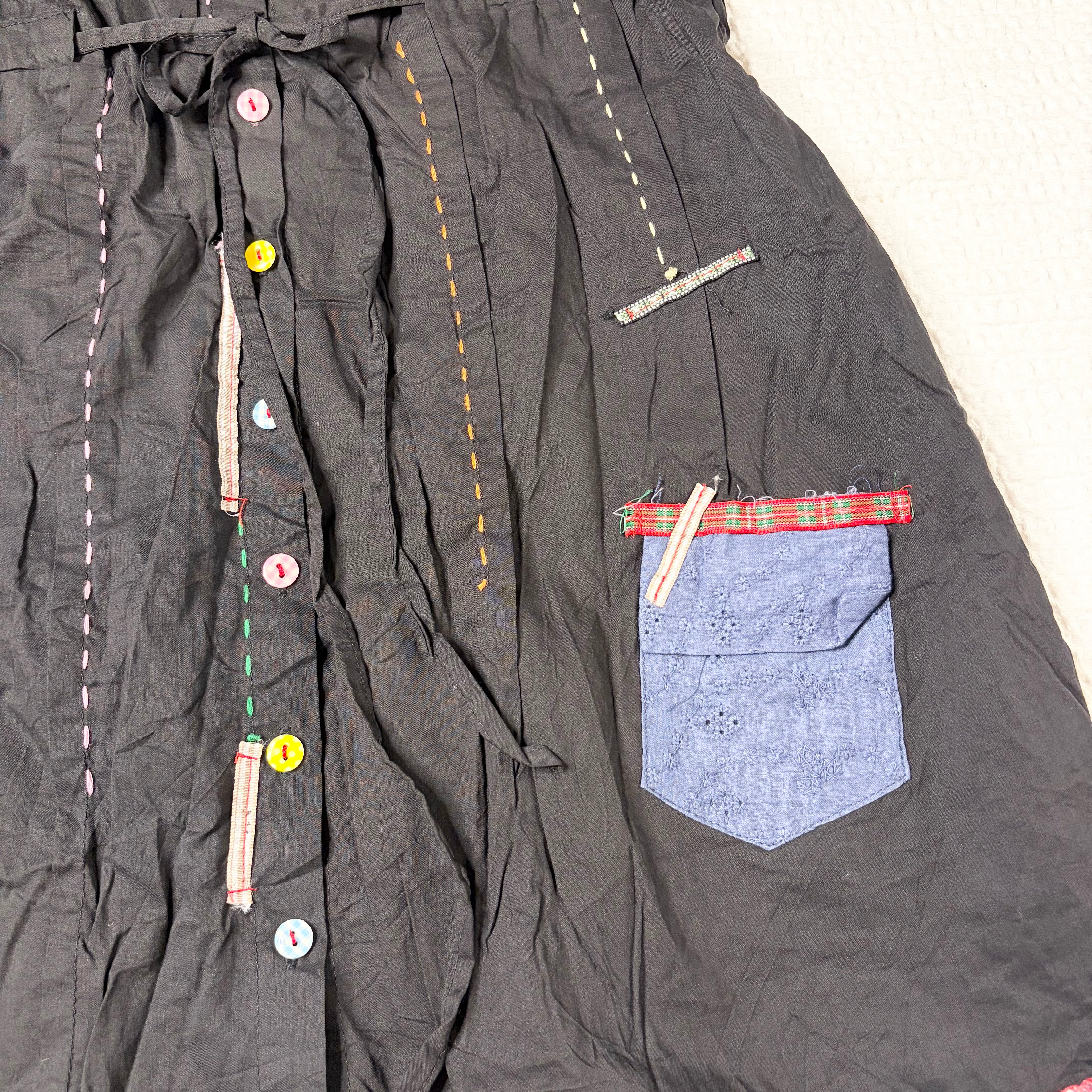 Como No? Contrast Stitch Babydoll Dress (M)