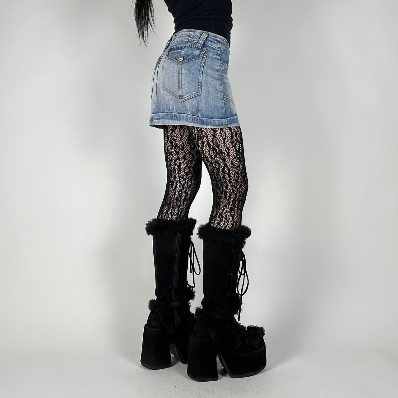 Bulgari Y2K Denim Mini Skirt (XS)