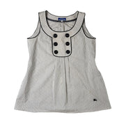 Burberry Blue Label Stripe Babydoll Top (M)