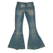 Blumarine Runway Low Rise Studded Flare Jeans (S/M)