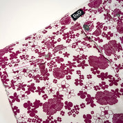 D&G Y2K White Floral Capris (M)