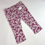 D&G Y2K White Floral Capris (M)