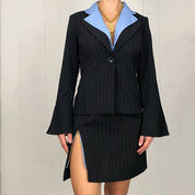 2000's Skirt Suit Set (S)