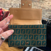 Vintage 90s Aquamarine Fendi Wallet