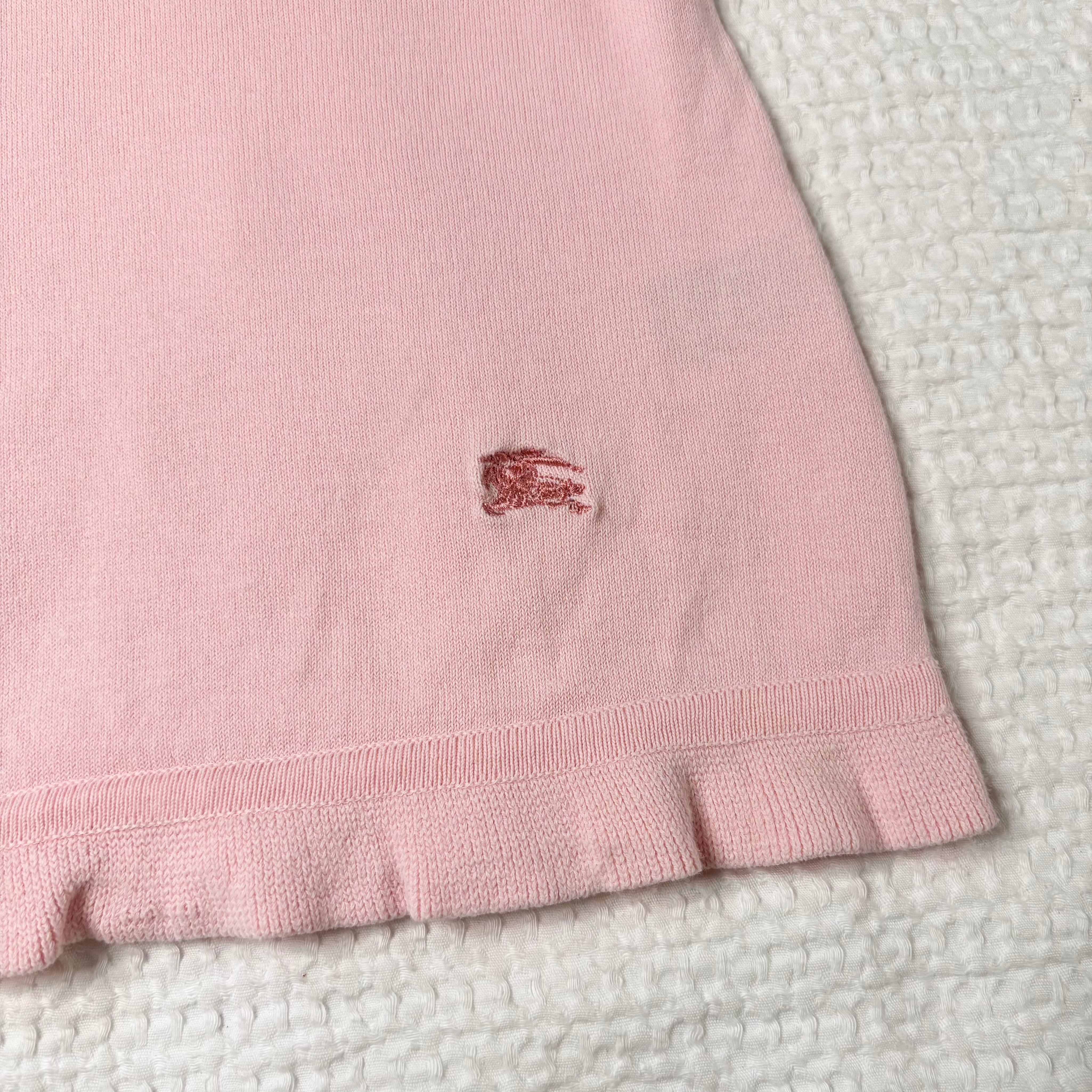 Burberry Blue Label Pink Knit Tee (S)