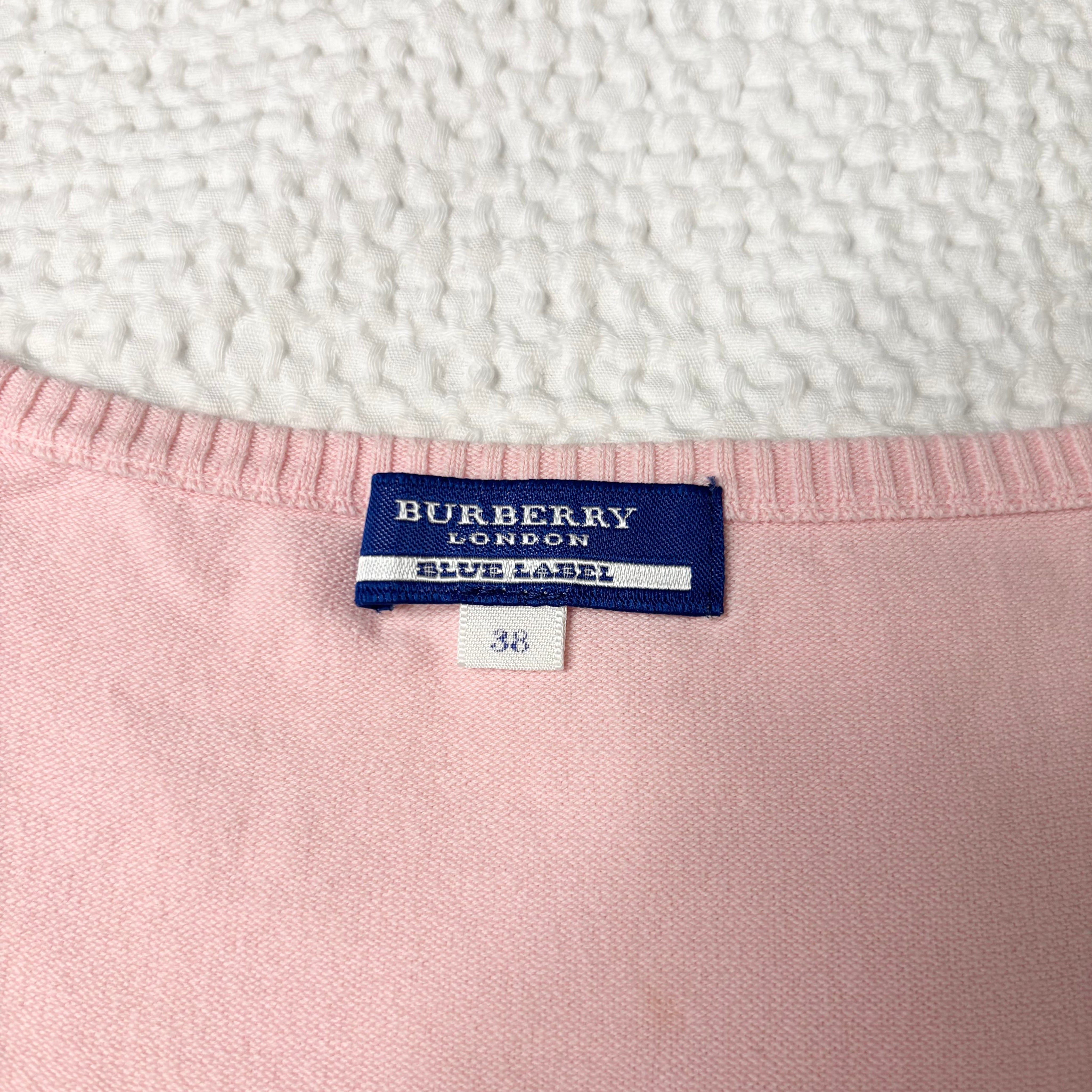 Burberry Blue Label Pink Knit Tee (S)