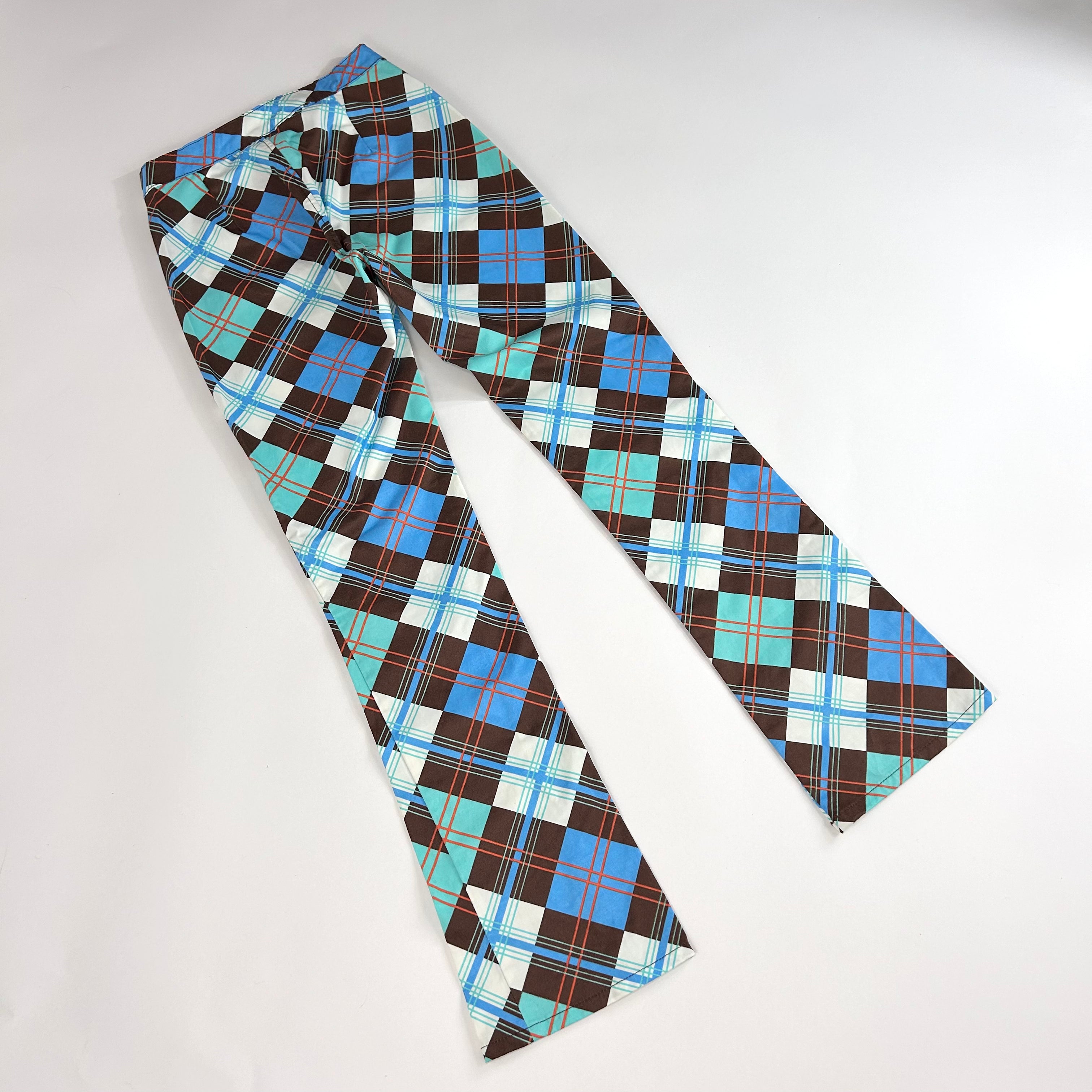 Diesel Y2K Mid-Rise Argyle Pants (XS)