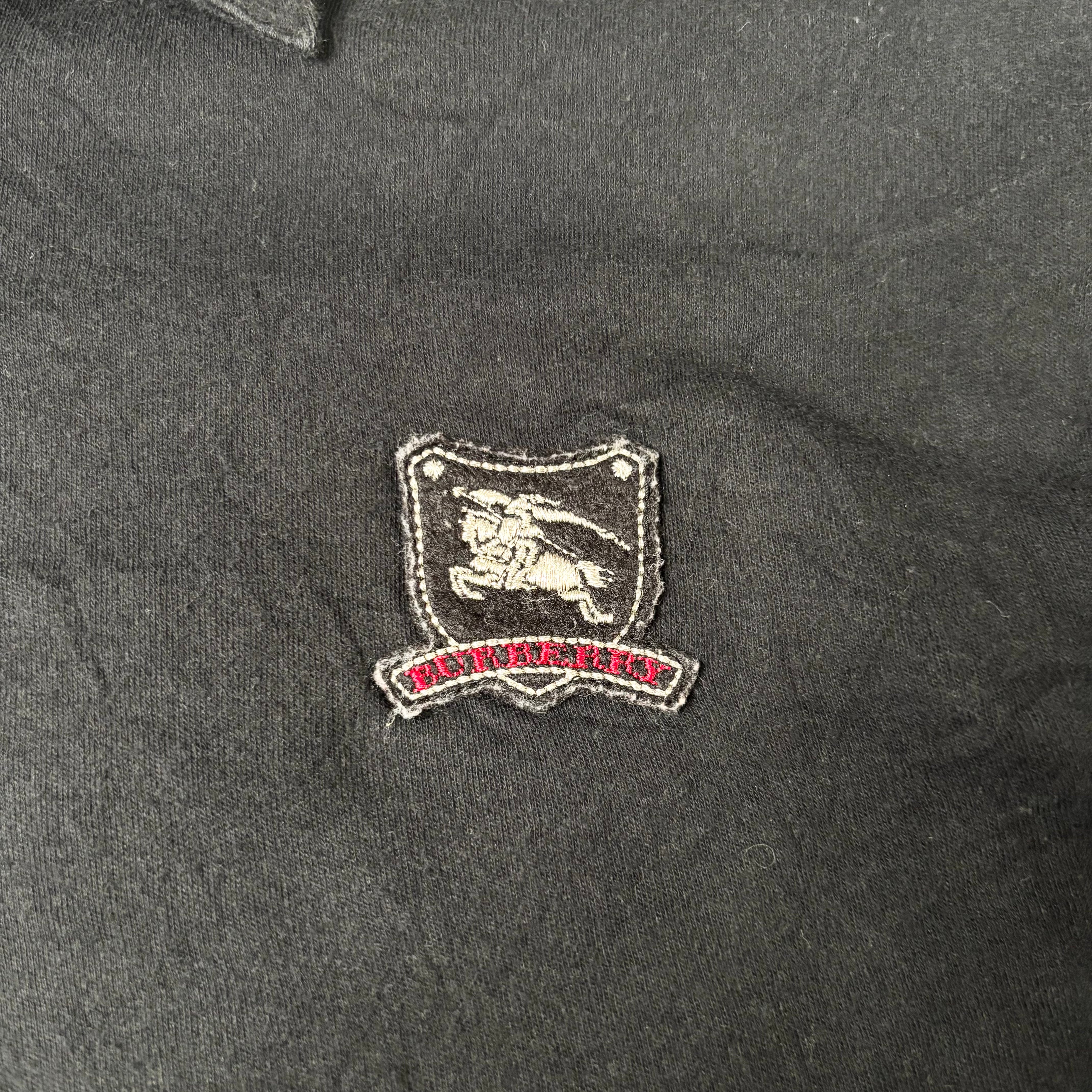 Burberry London Black Long Sleeve Polo (S-M)