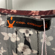 Cop Copine Whimsy Floral Silk Top (S)