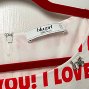 Blugirl Blumarine 'I LOVE YOU' Dress (M)
