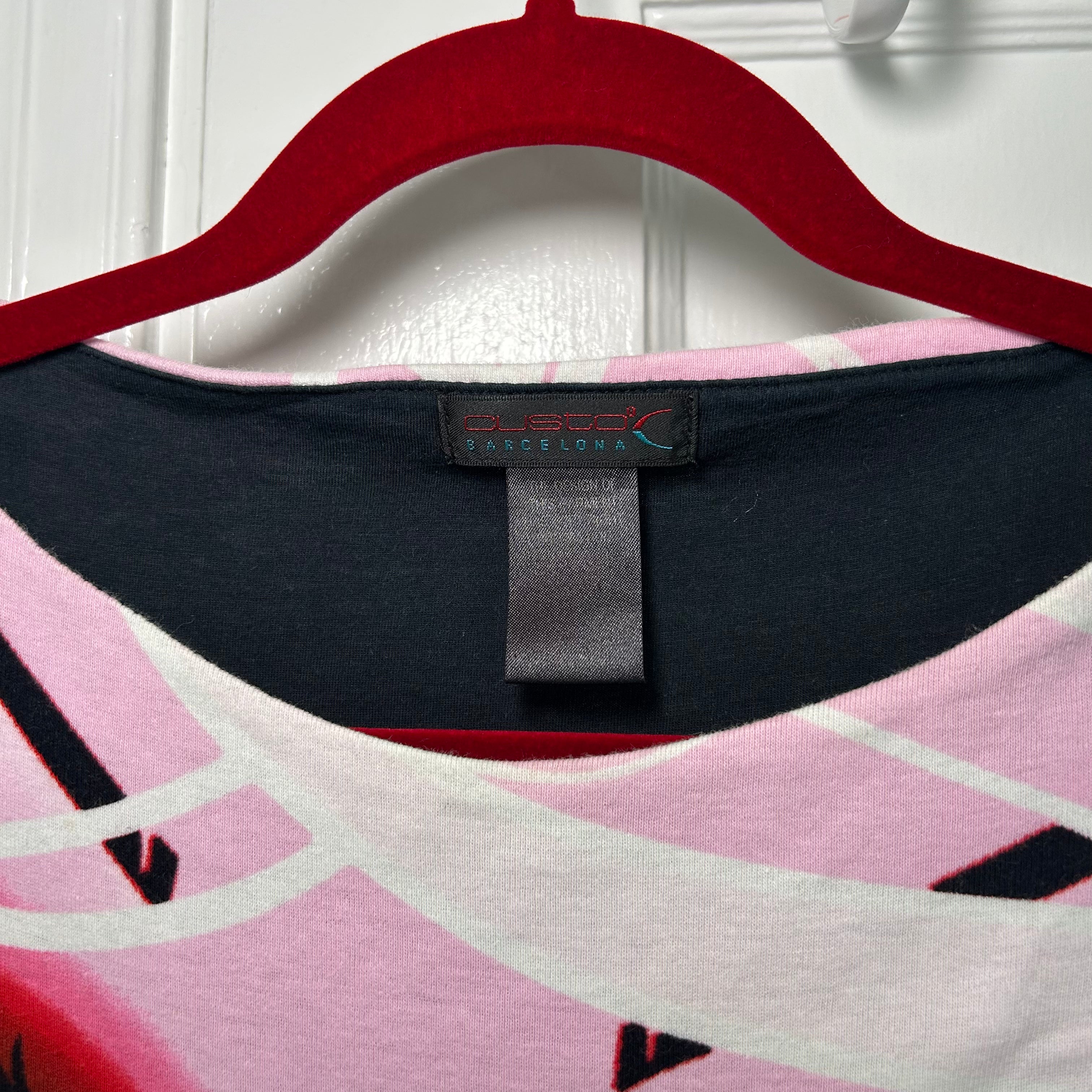 Custo Barcelona Pink Face Dress (S)