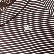 Burberry Blue Label Stripe Puff Sleeve Top (S)