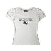 Burberry Blue Label Graphic Puff Sleeve Tee (S-M)