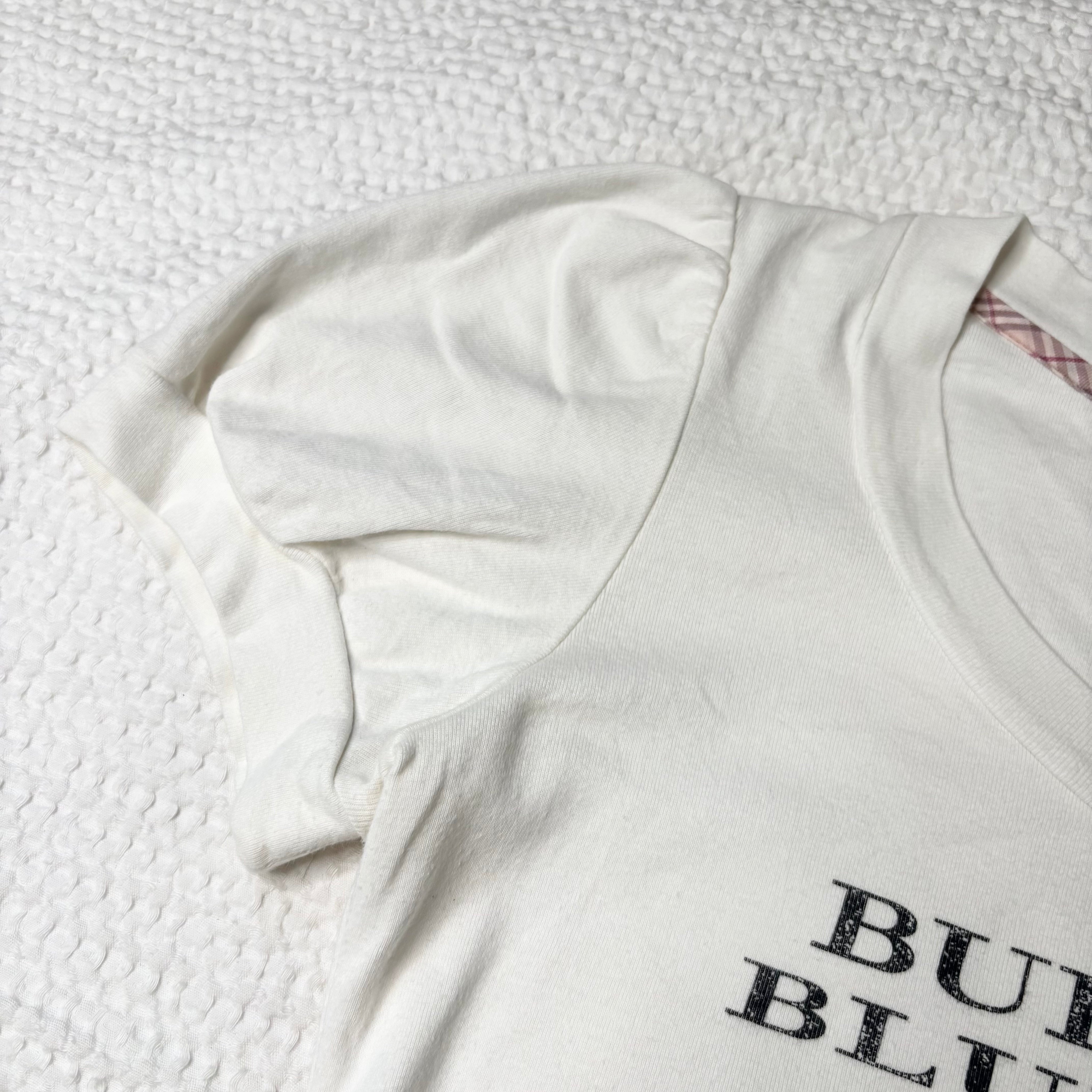 Burberry Blue Label Graphic Puff Sleeve Tee (S-M)