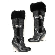 Baby Phat Faux Fur Boots (8.5)