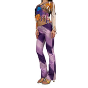 Y2K Purple Low Rise Pants (XS)