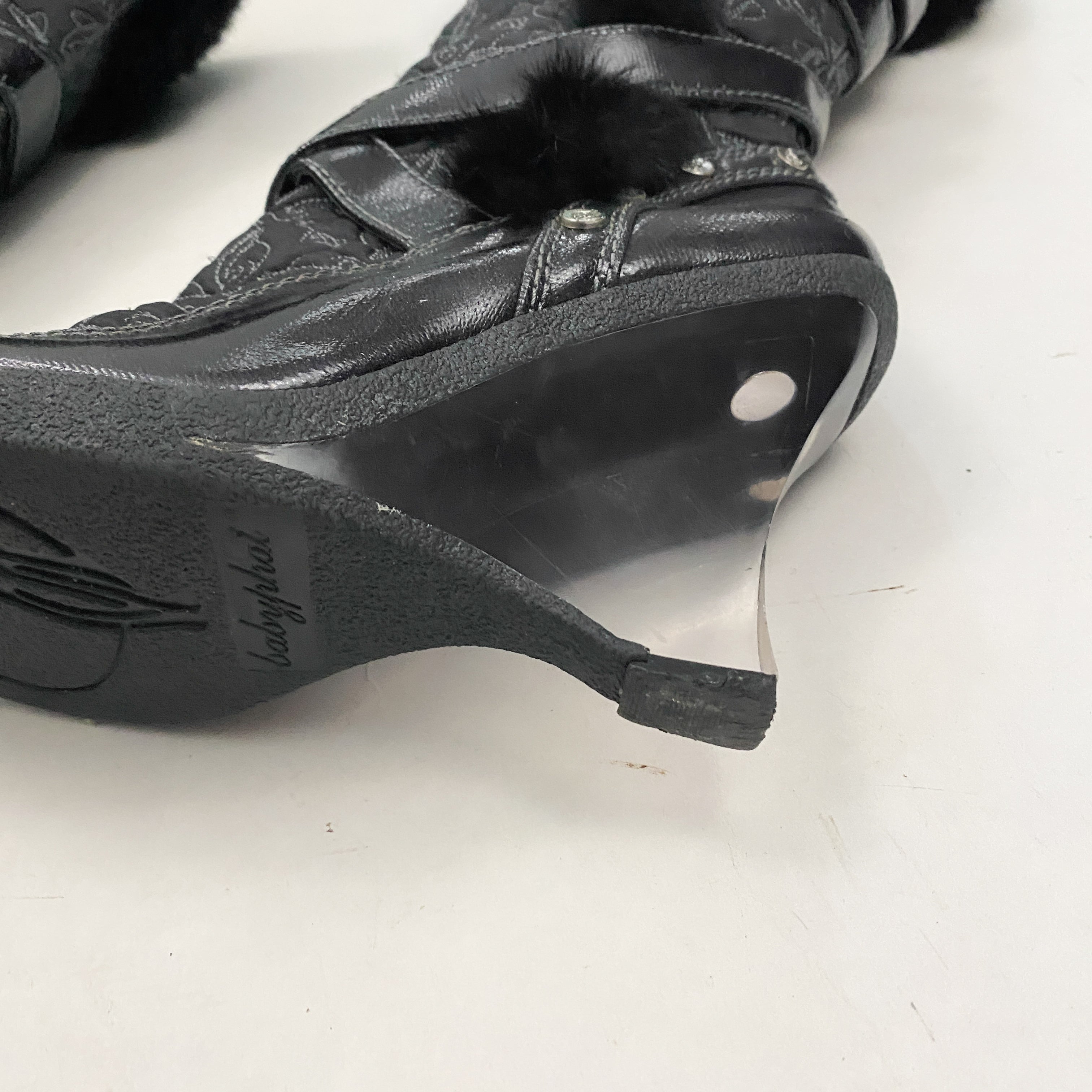 Baby Phat Faux Fur Boots (8.5)