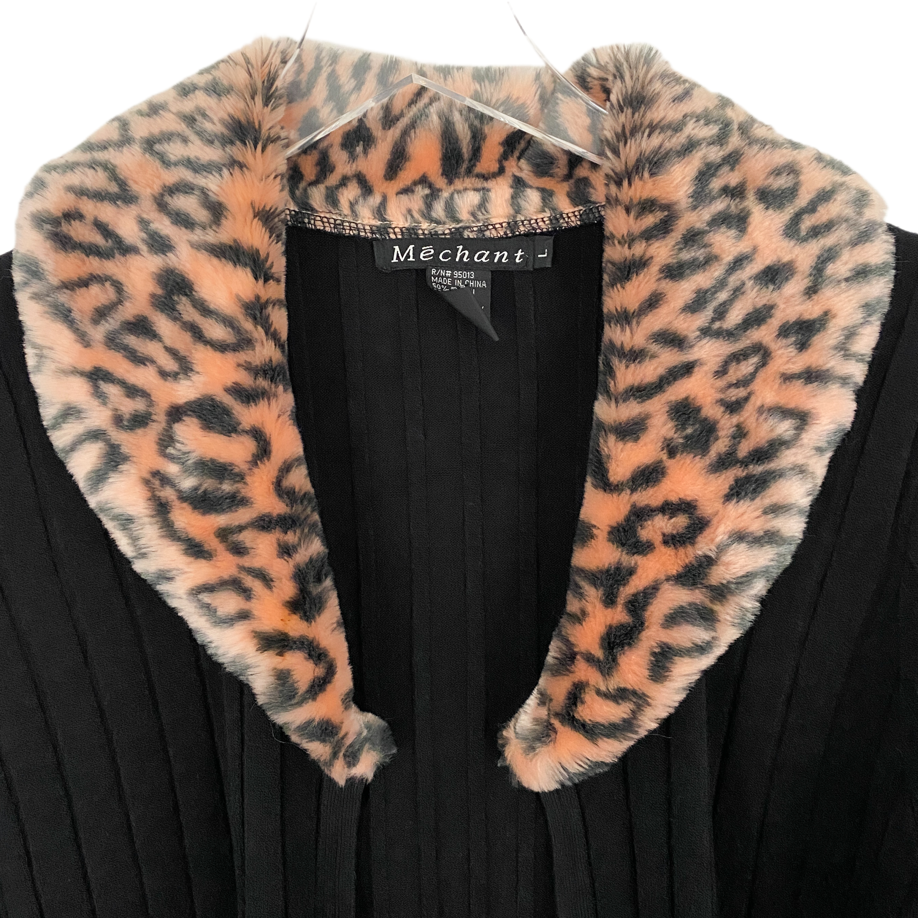 Faux Fur Double Zip Cardi (L)
