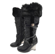 Baby Phat Faux Fur Boots (8.5)