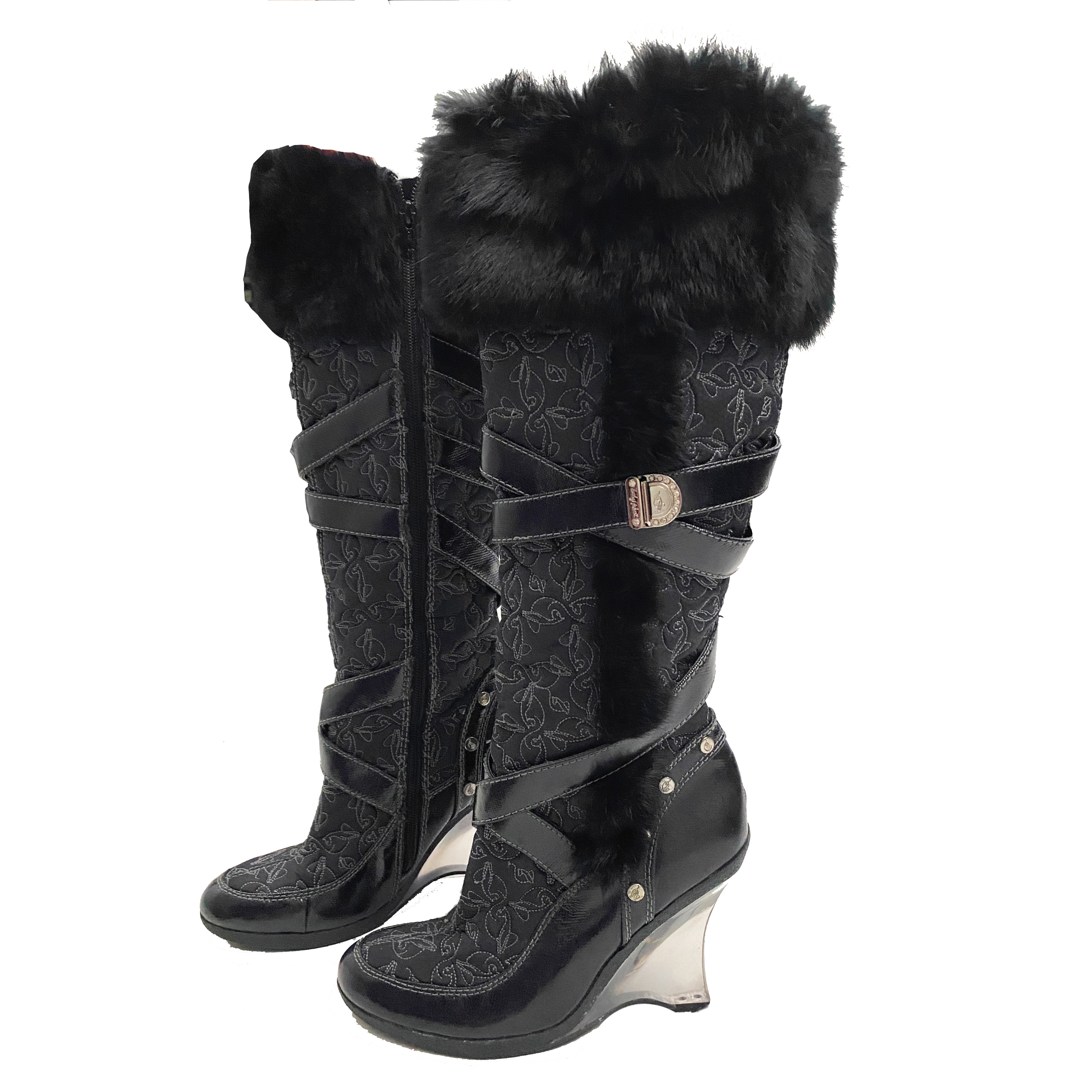 Baby Phat Faux Fur Boots (8.5)