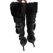 Baby Phat Faux Fur Boots (8.5)