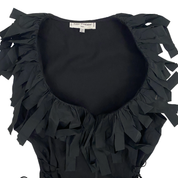 Anne Fontaine Paris Black Corseted Zip-Front Top (S/M)