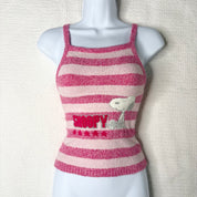 Peanuts Snoopy Stripe Knit Tank (XS-S)