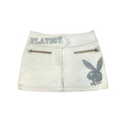 Playboy Bunny White Mini Skirt (S)