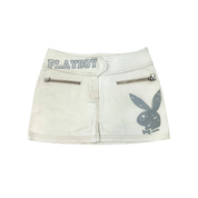 Playboy Bunny White Mini Skirt (S)