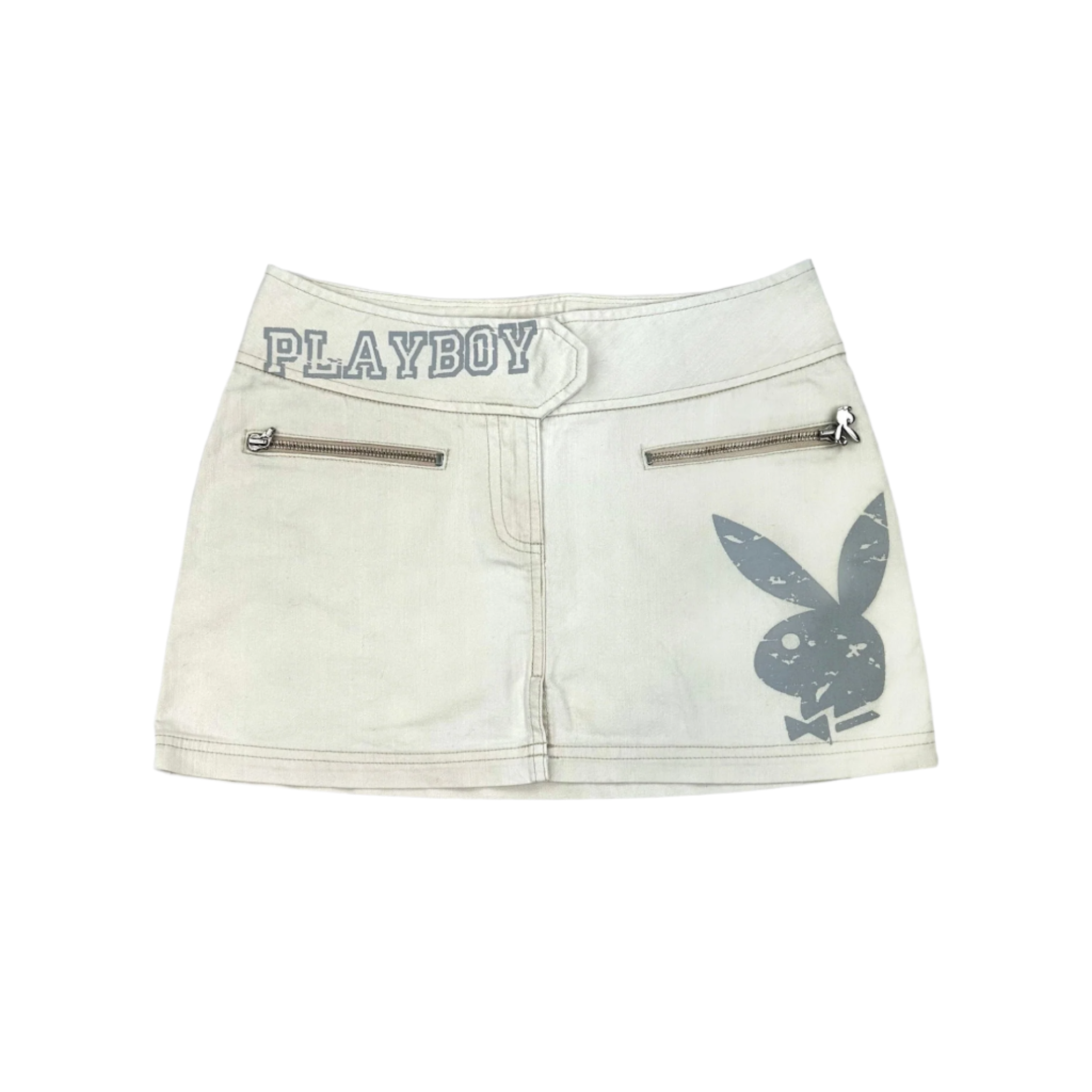 Playboy Bunny White Mini Skirt (S)